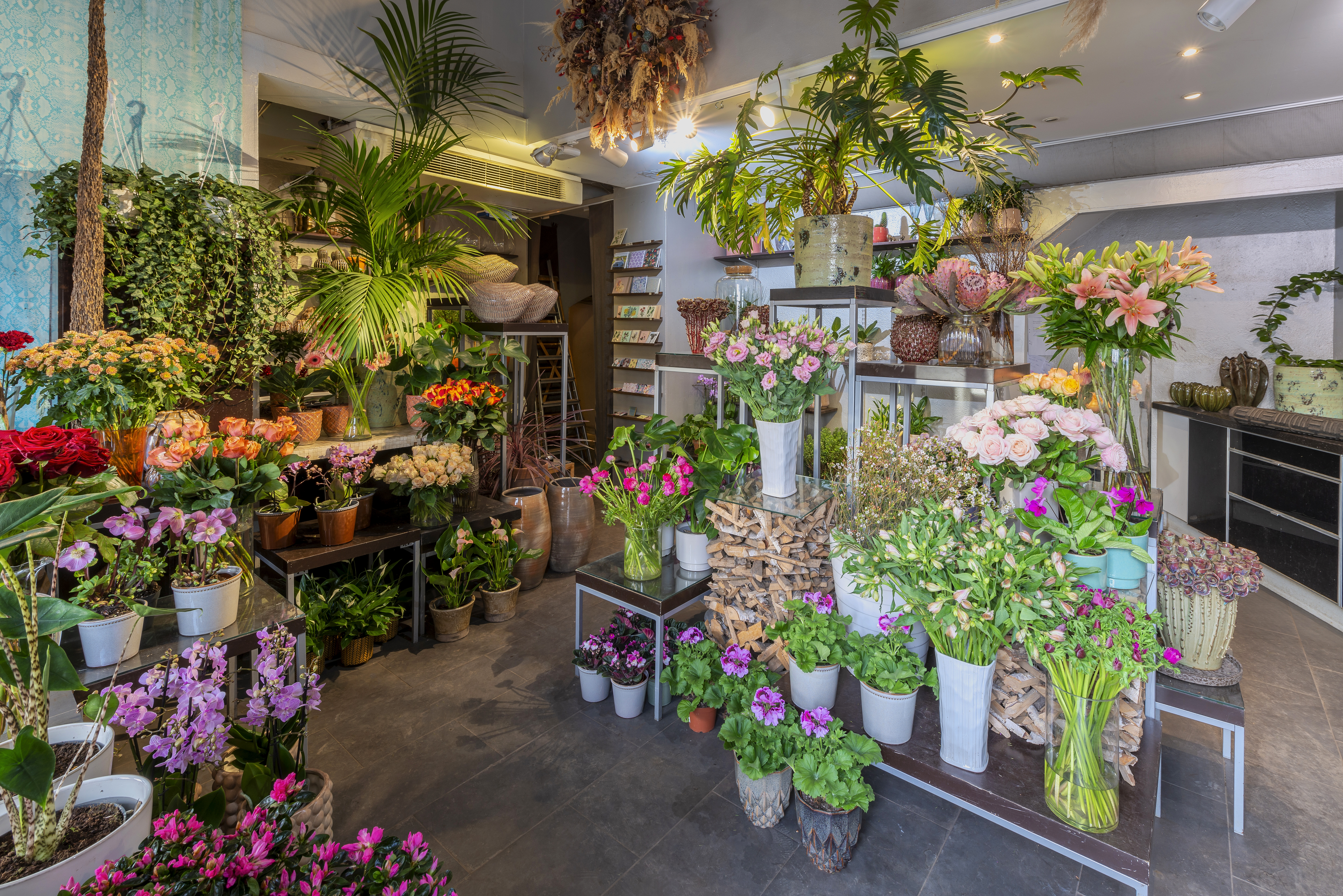 Blomsterbutikens interiör