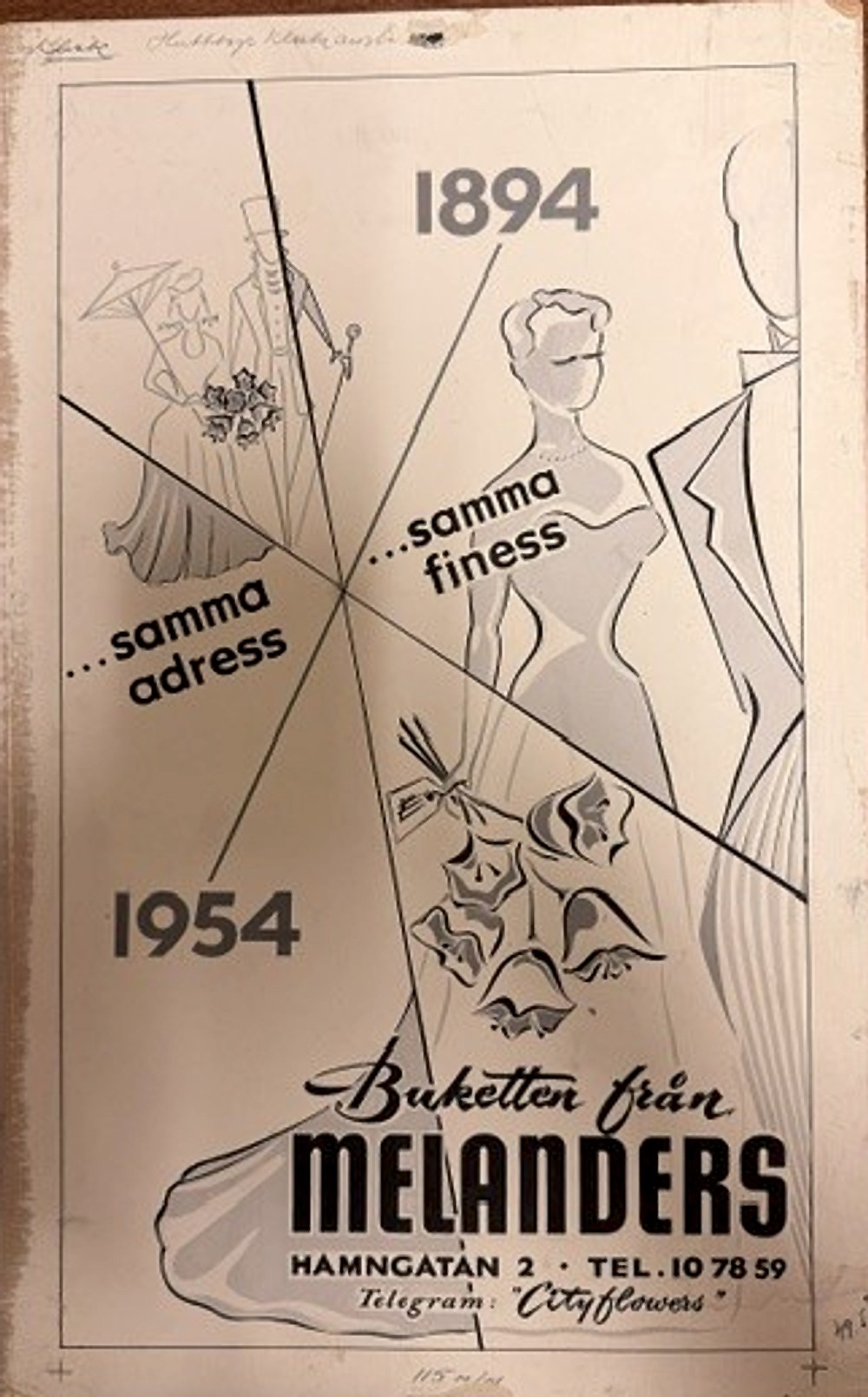 Reklamaffisch 1894–1954: samma adress, samma finess